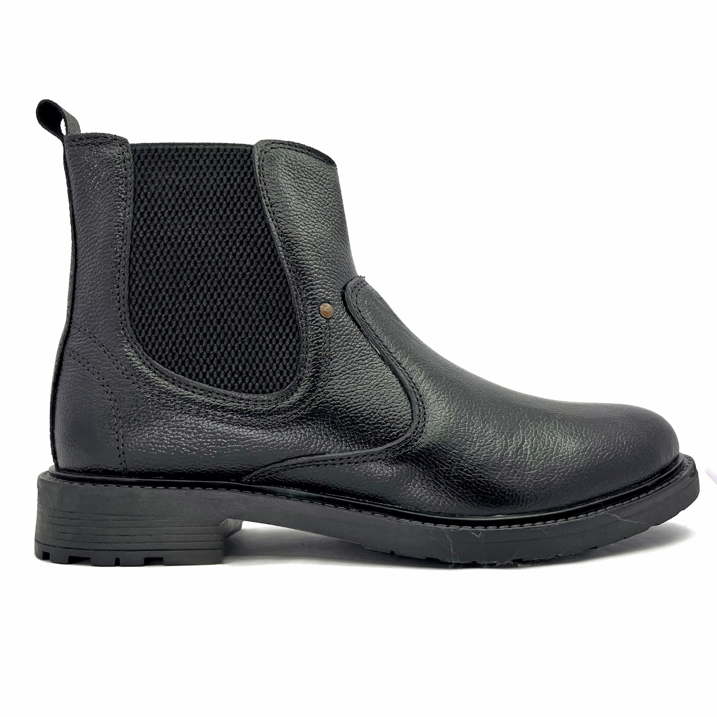 Men's MARSHAL Classic Full Leather Chelsea Boots with Chain (2866)