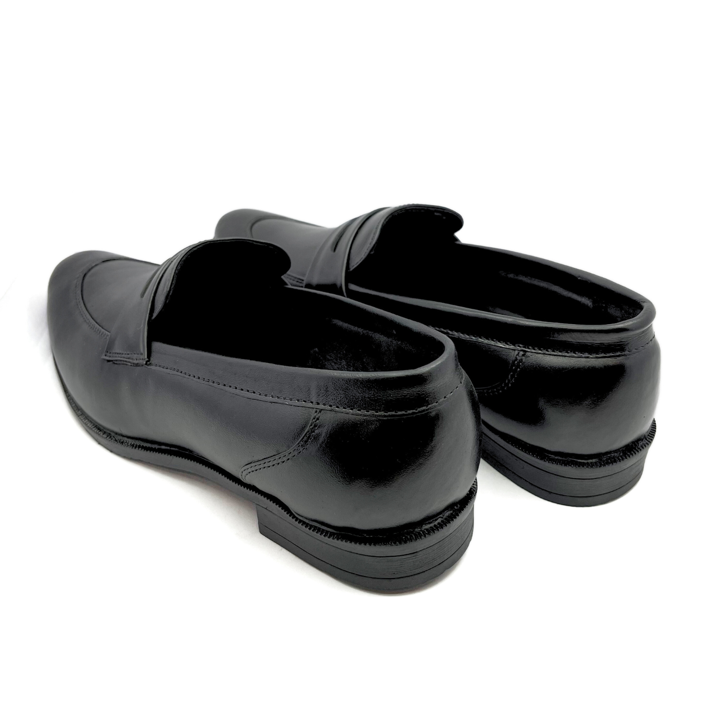 Penny Loafer With Double Stitched Welts for Men (Black)