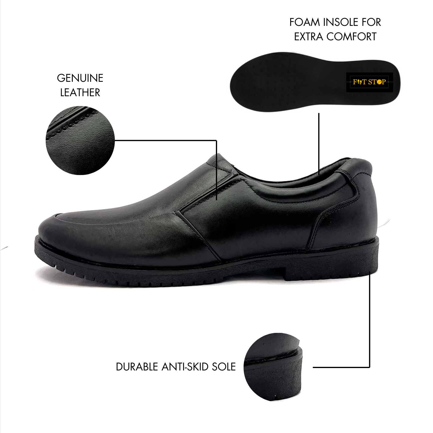 Loafers for Men | Genuine Leather with Comfortable Insole