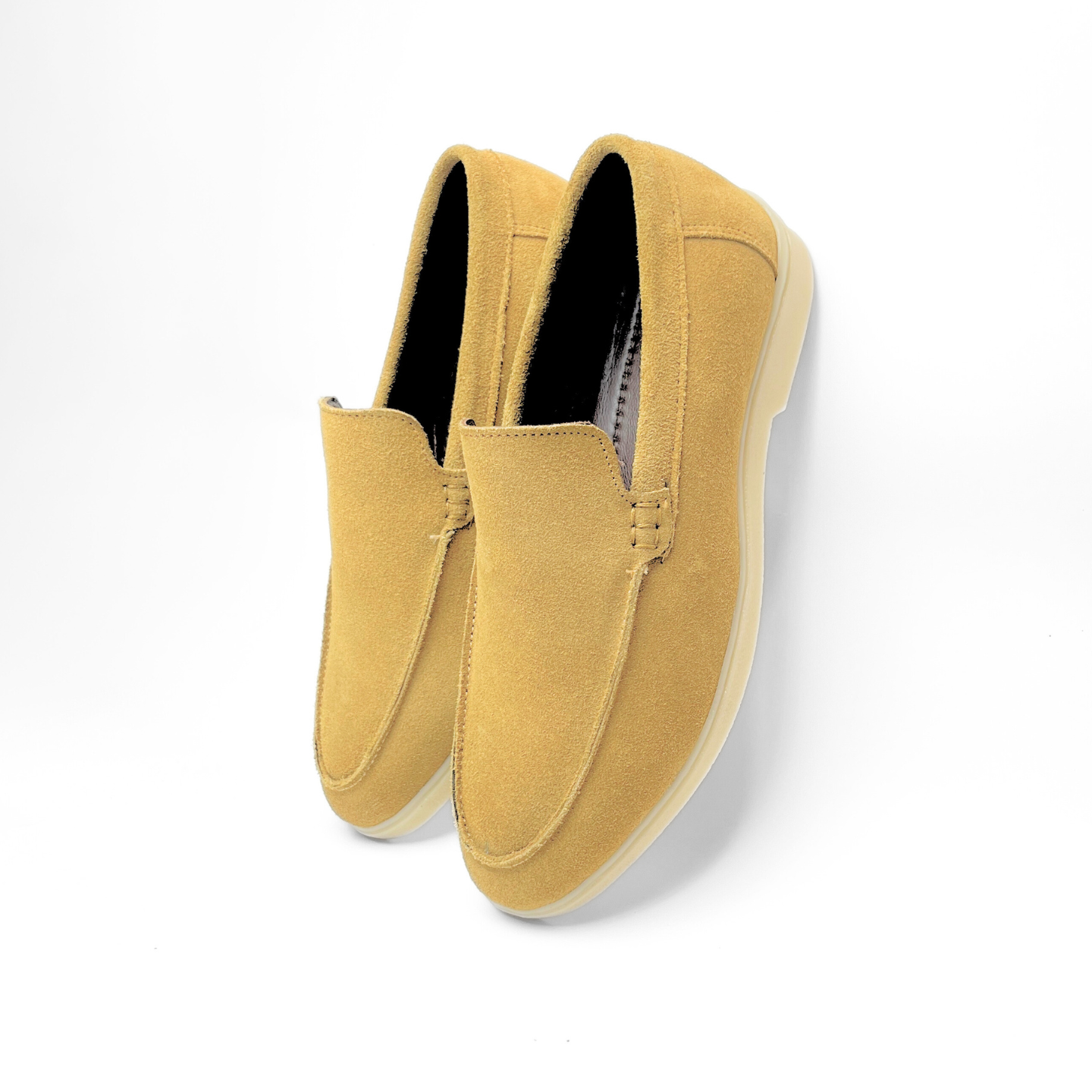 Old Money Suede Leather Loafers (Tan)
