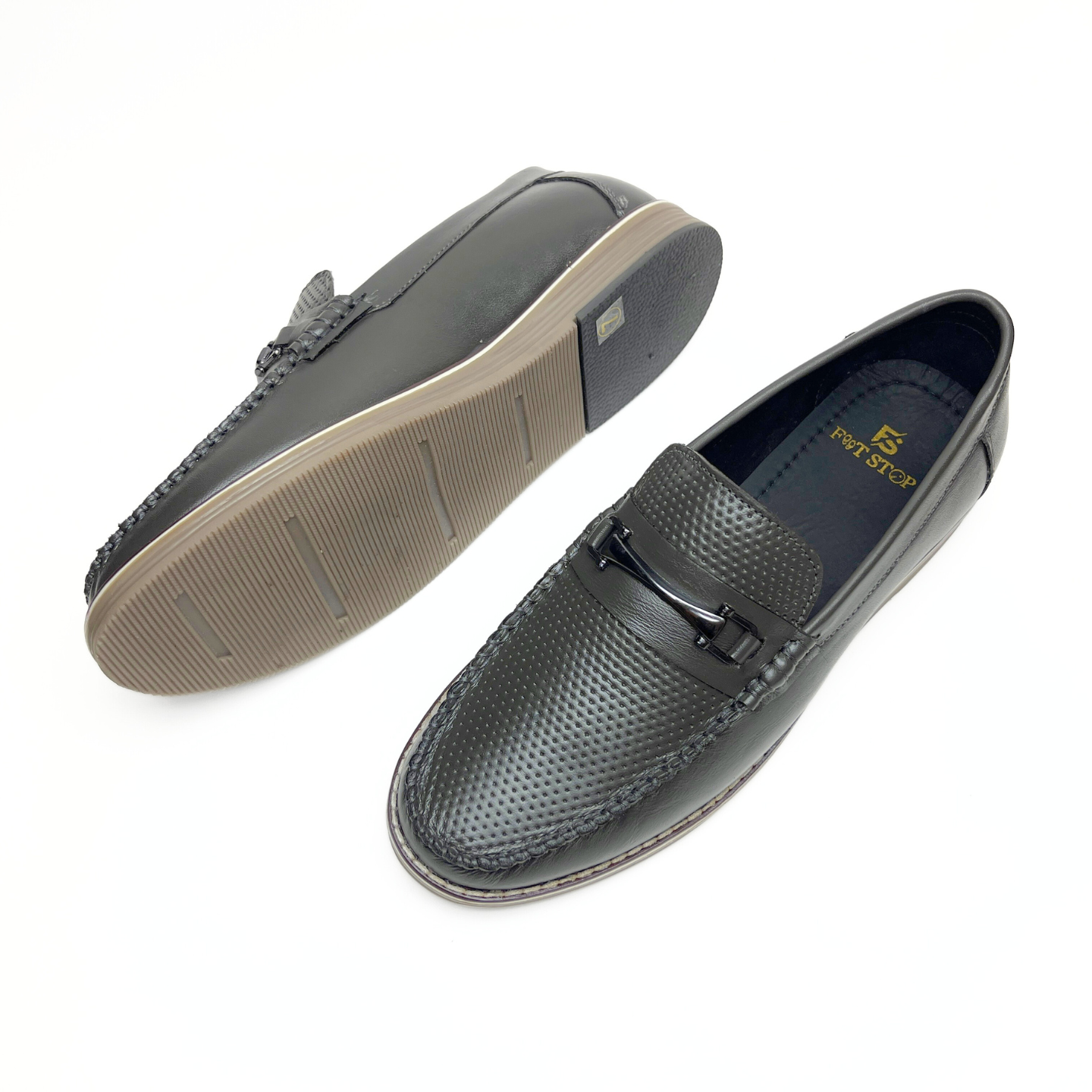 Stylish Olive Green Leather Loafers for Men - Premium Comfort & Elegance