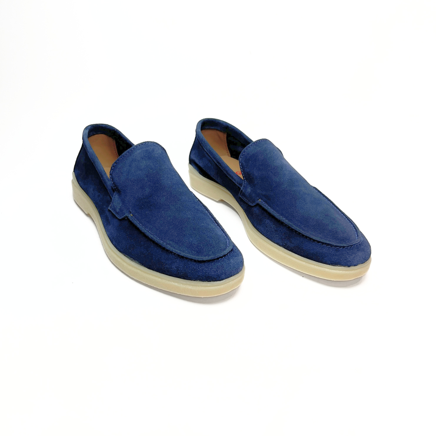 Old Money Suede Leather Loafers (Navy Blue)