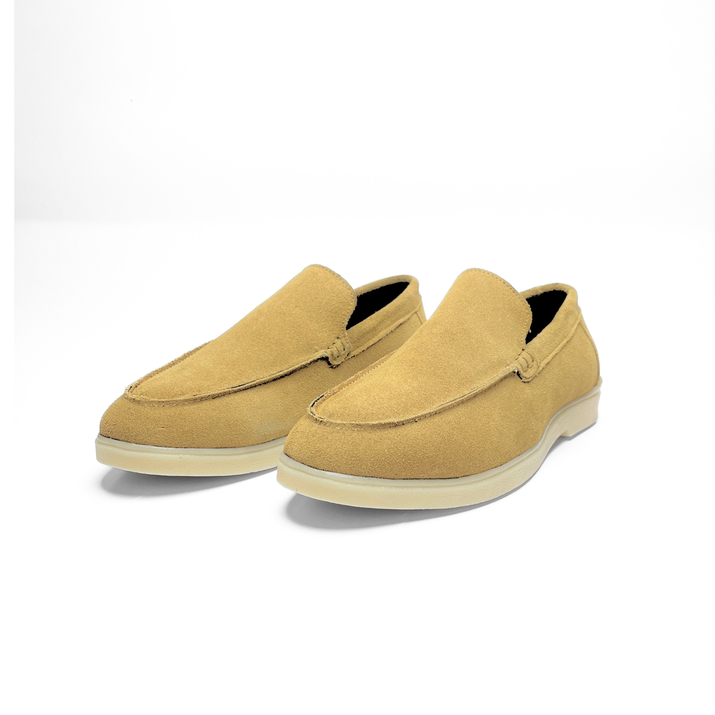 Old Money Suede Leather Loafers (Tan)