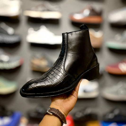 AW Cuban Leather Chelsea | Chain