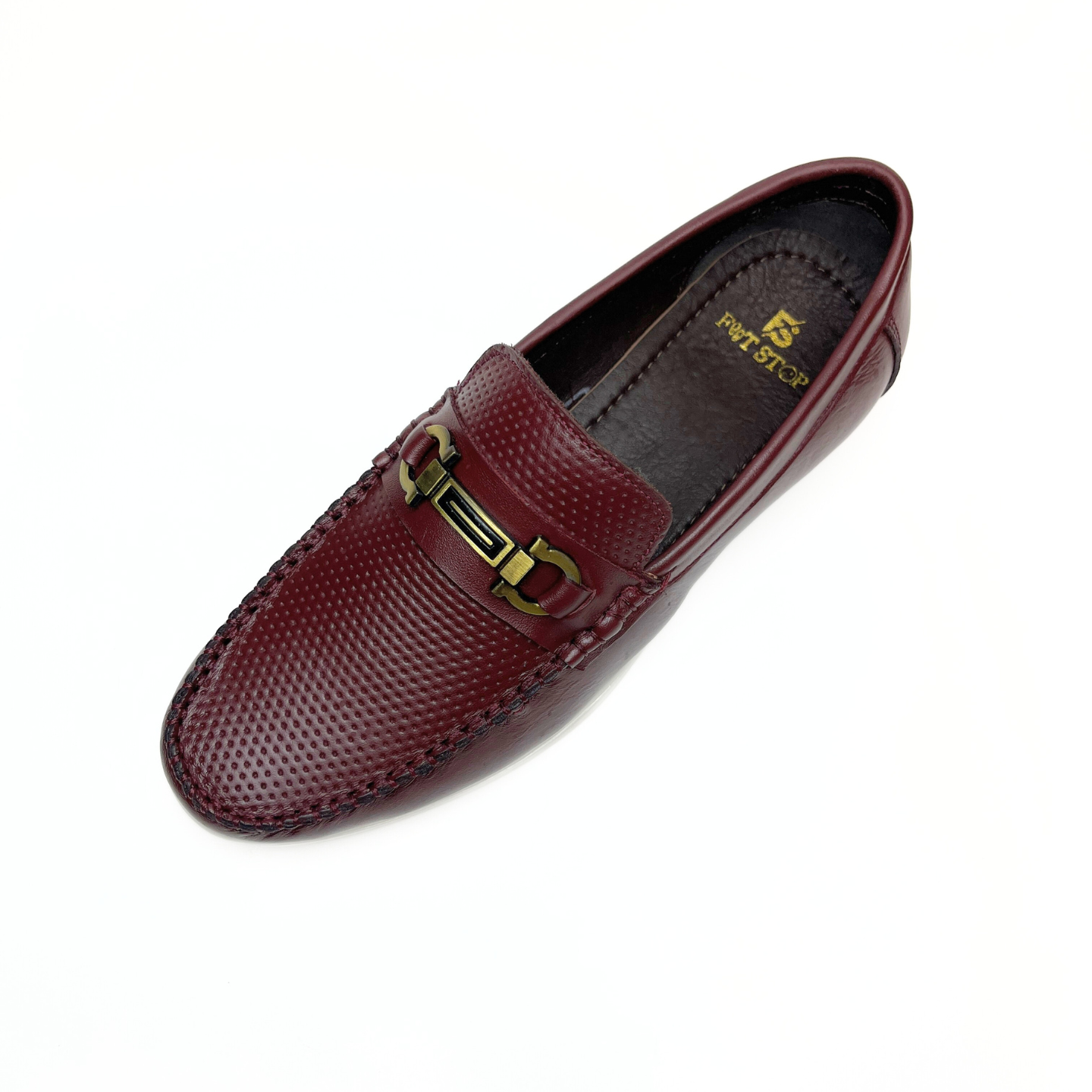 Elegant Maroon Leather Loafers for Men - Premium Style & Comfort