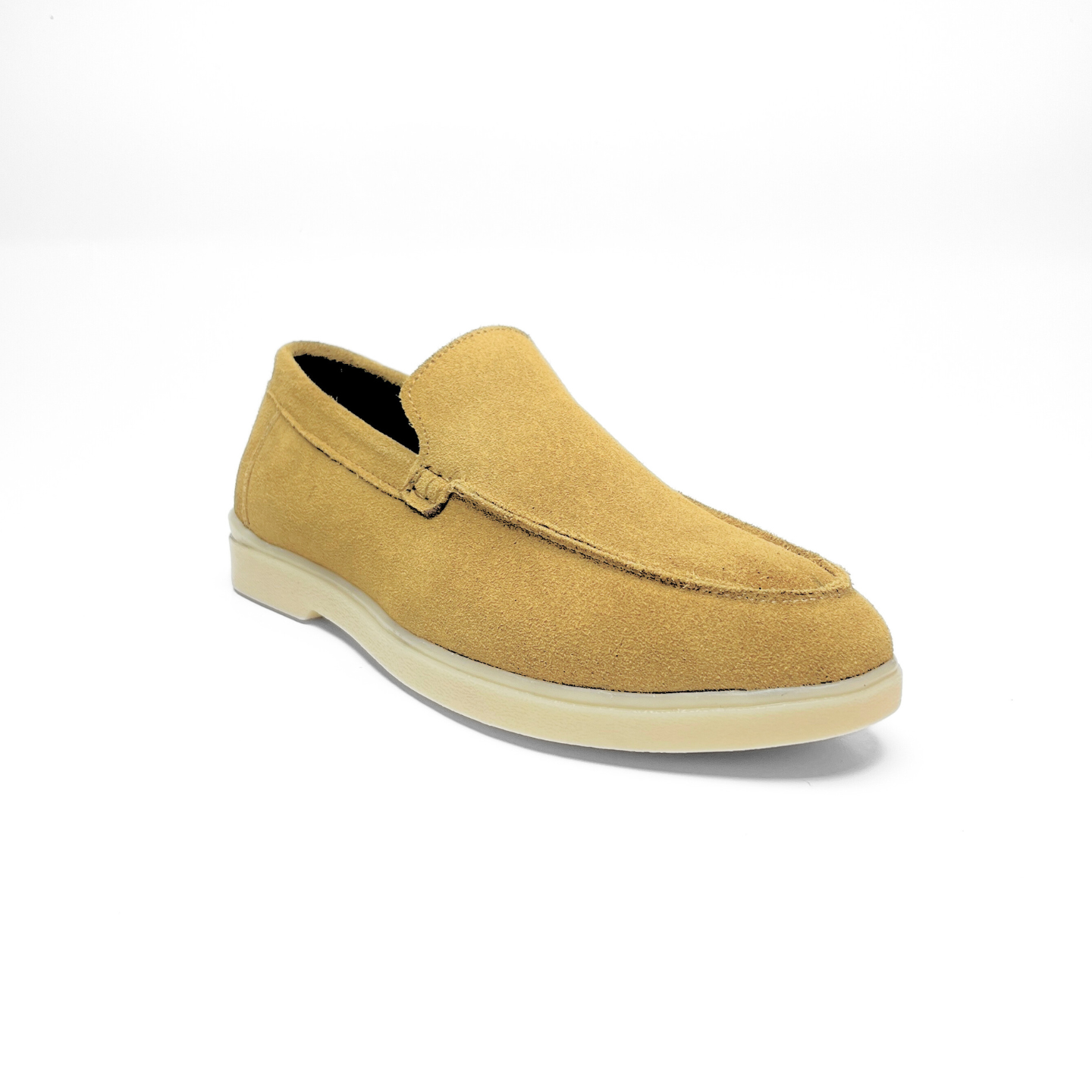 Old Money Suede Leather Loafers (Tan)