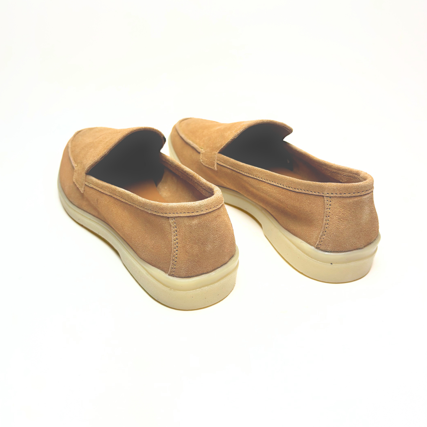 Old Money Suede Leather Loafers (Light Brown)