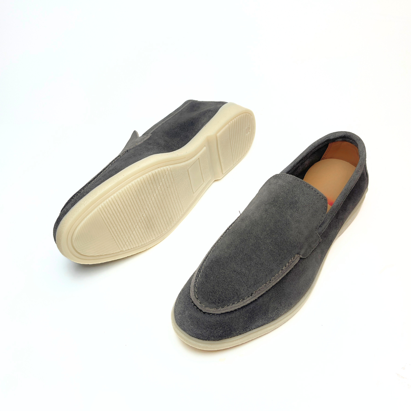 Old Money Suede Leather Loafers (Brown)