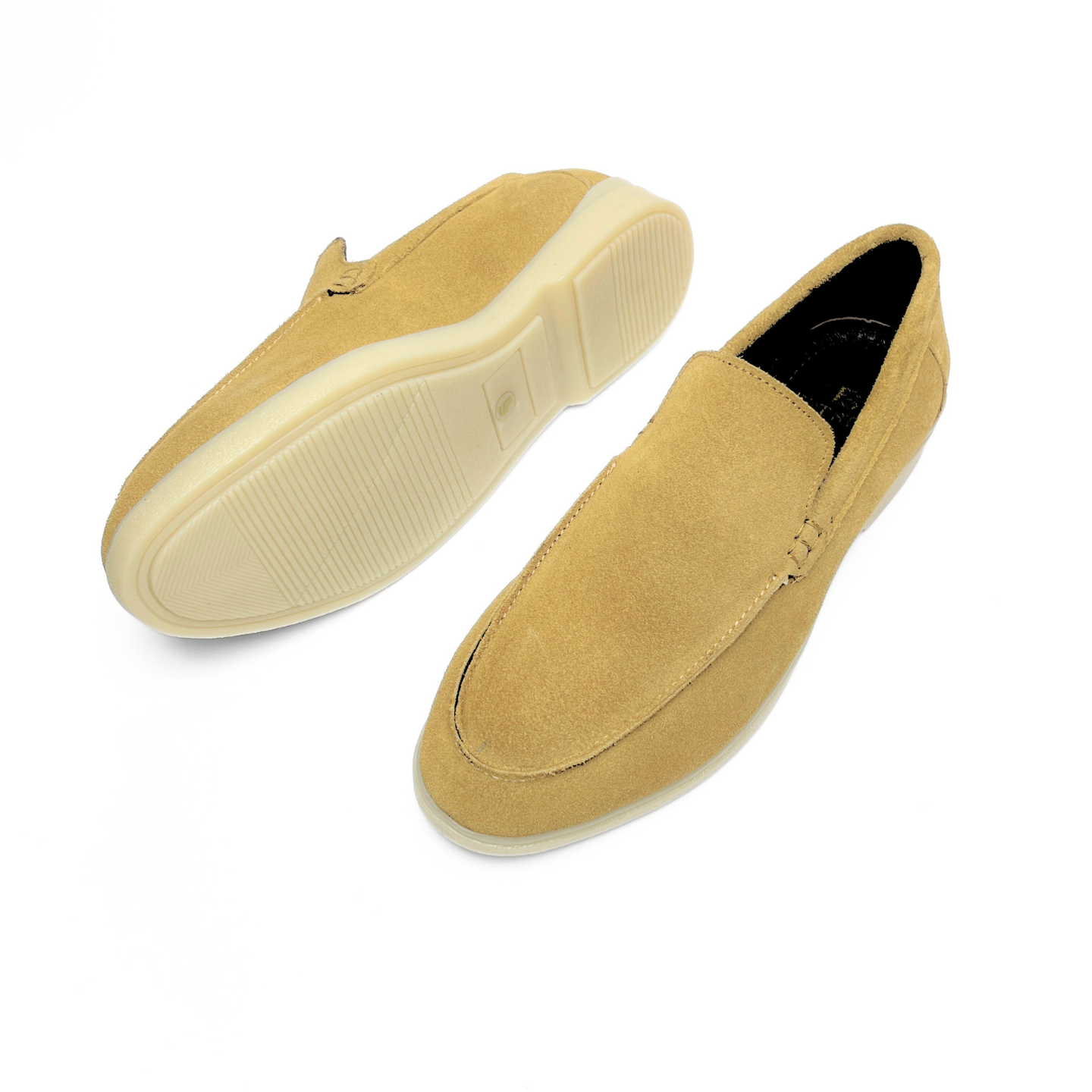 Old Money Suede Leather Loafers (Tan)