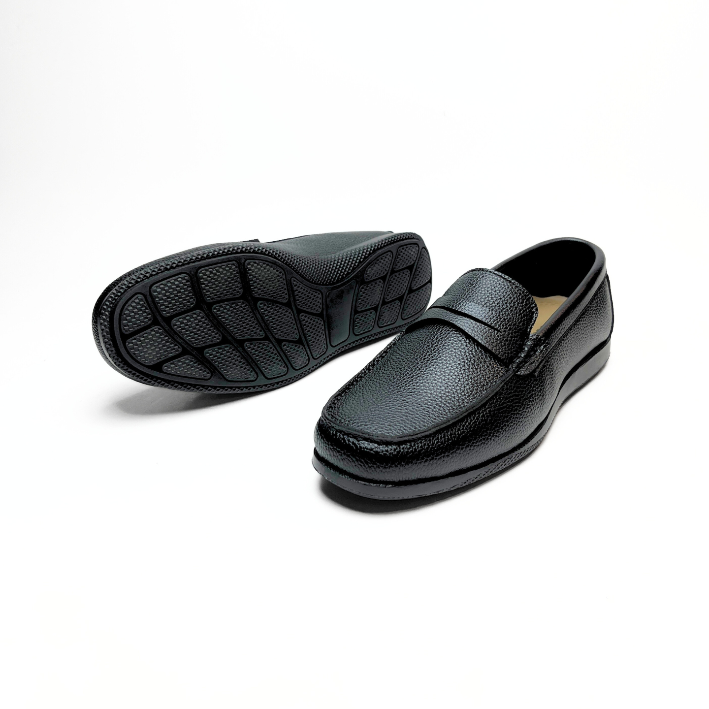 Wrinkle Free Ultra Flexible Loafers (Black)