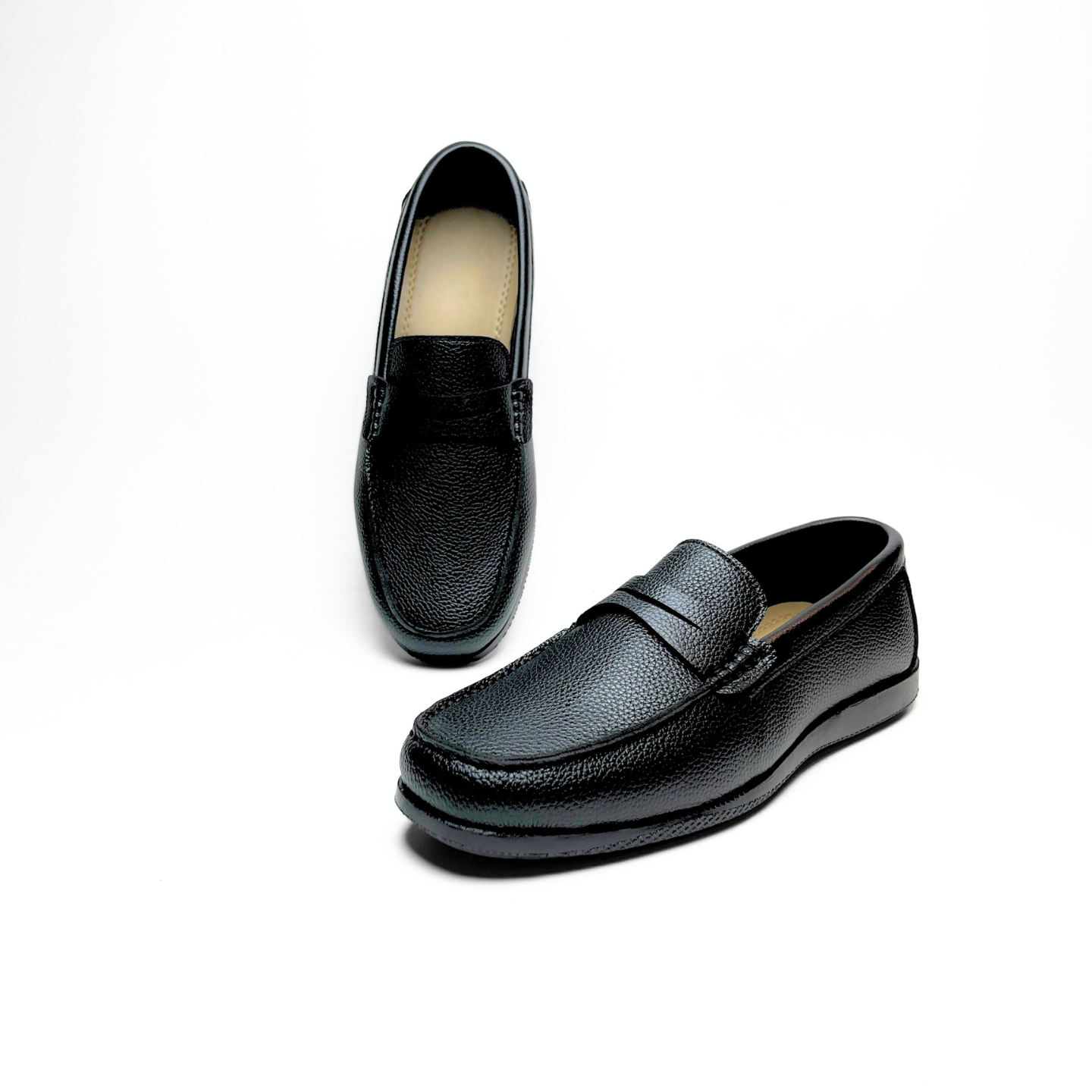 Wrinkle Free Ultra Flexible Loafers (Black)