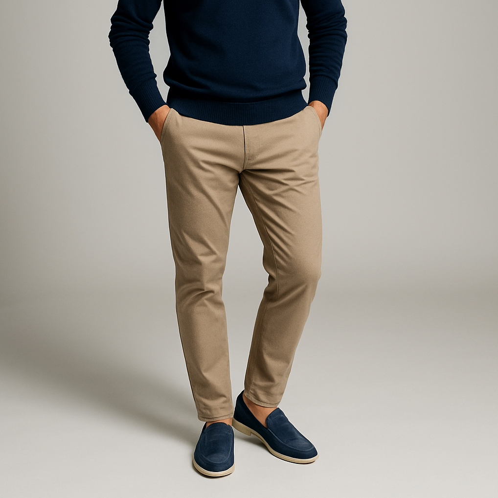 Old Money Suede Leather Loafers (Navy Blue)