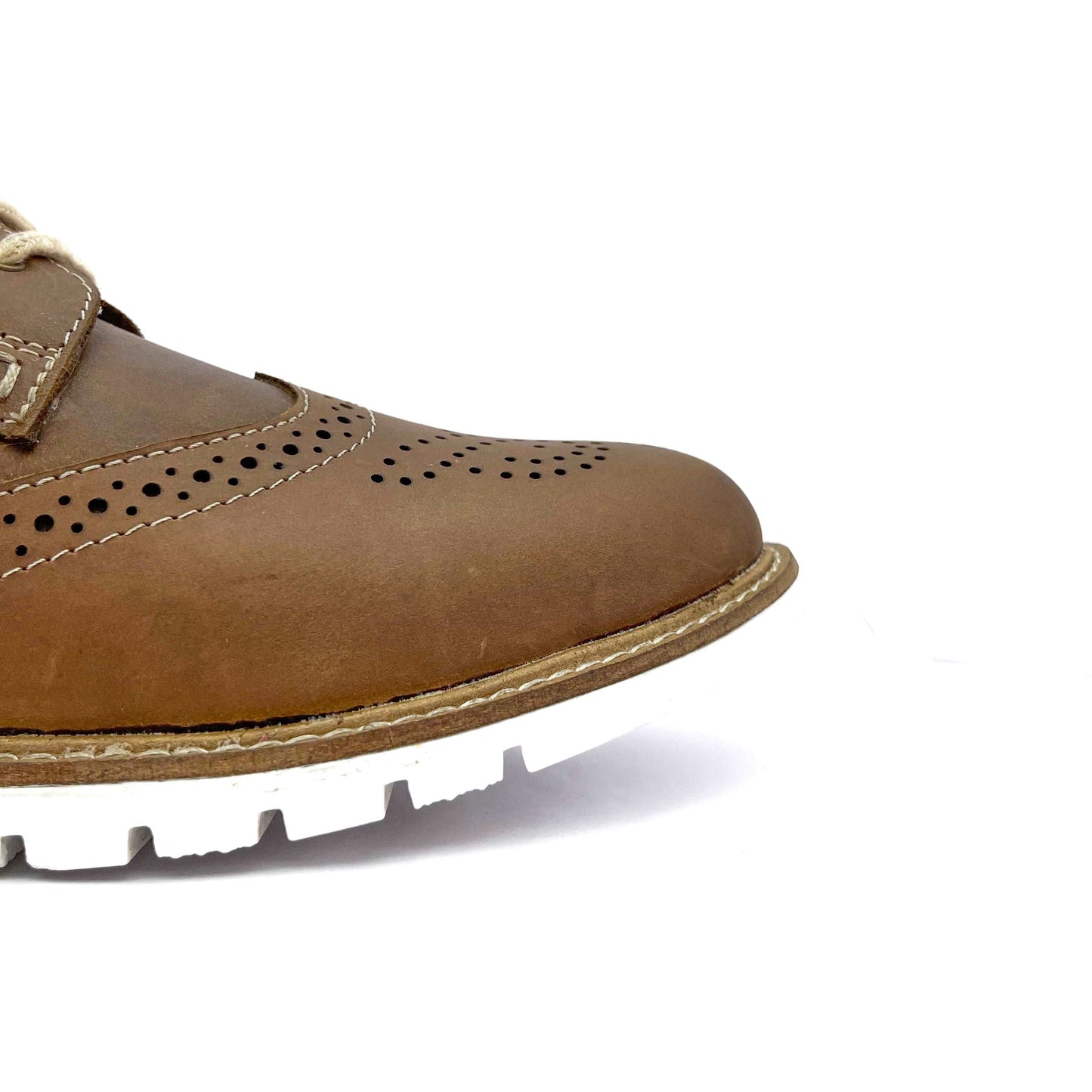 Men's Leather Brogue Shoes: Perfect for Casual & Formal Wear (Brown)