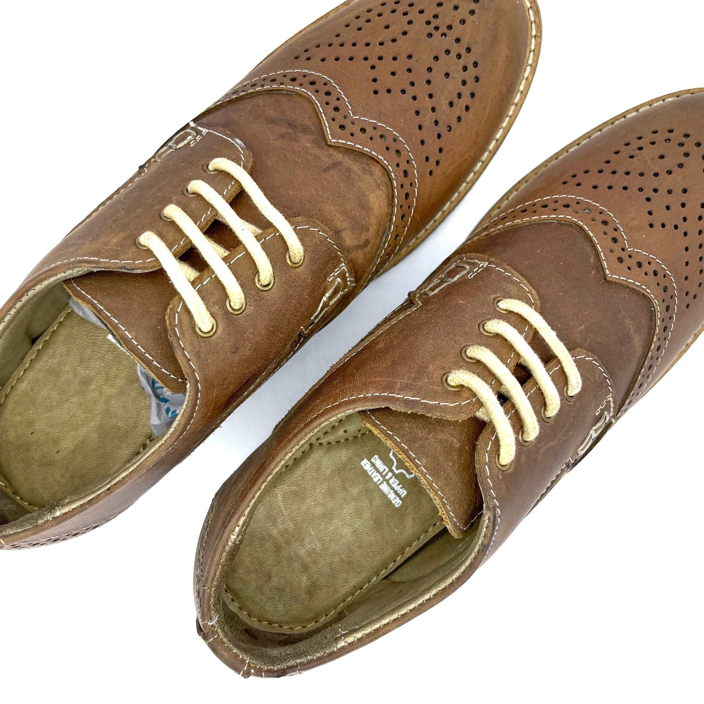 Men's Leather Brogue Shoes: Perfect for Casual & Formal Wear (Brown)