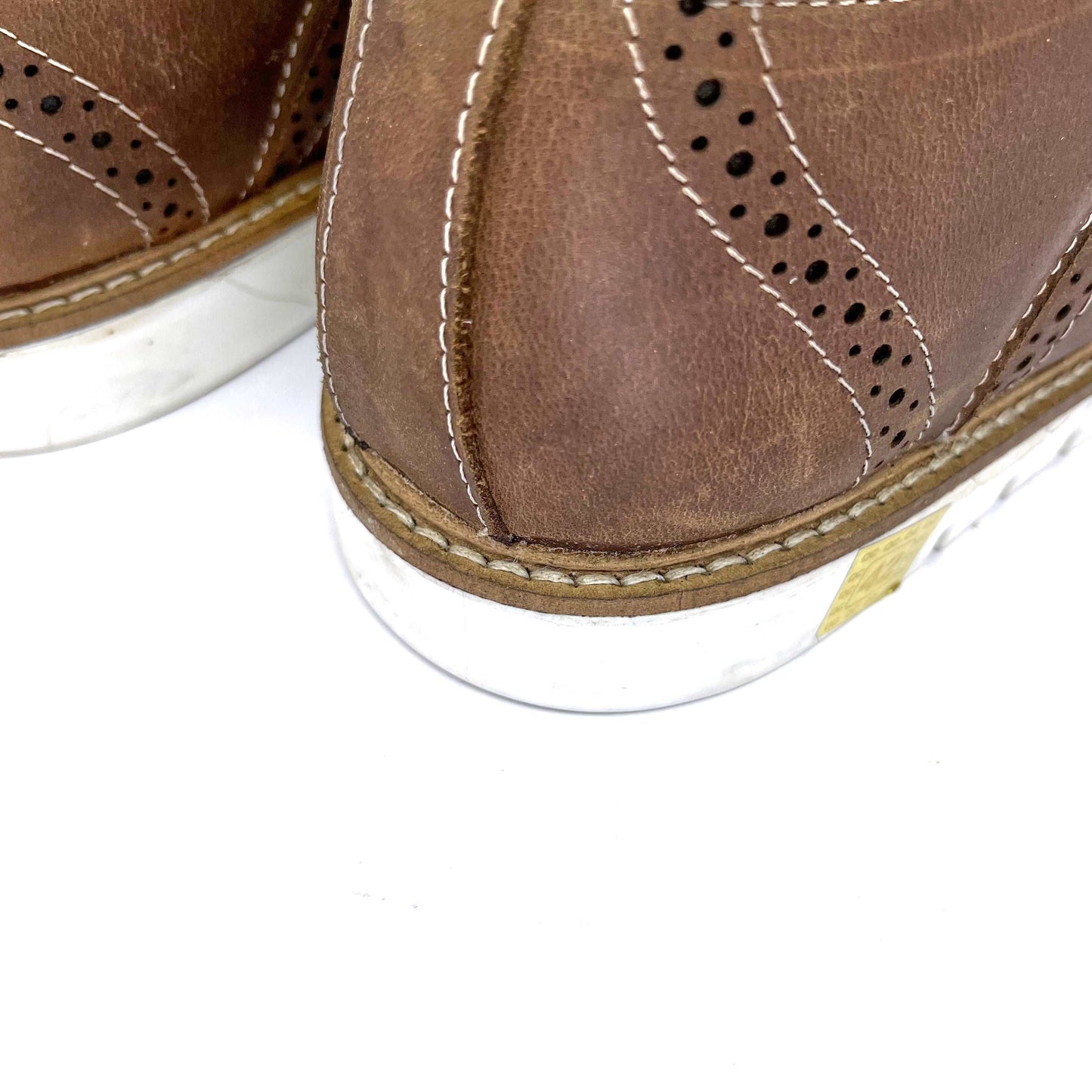 Men's Leather Brogue Shoes: Perfect for Casual & Formal Wear (Brown)