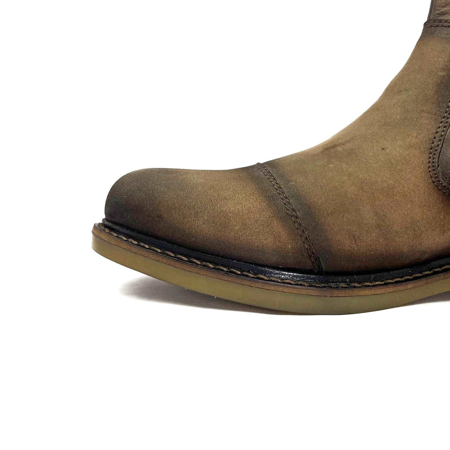 Original Chelsea high-end Slip-on Boots Genuine Nubuck leather for Men (Desert Brown)