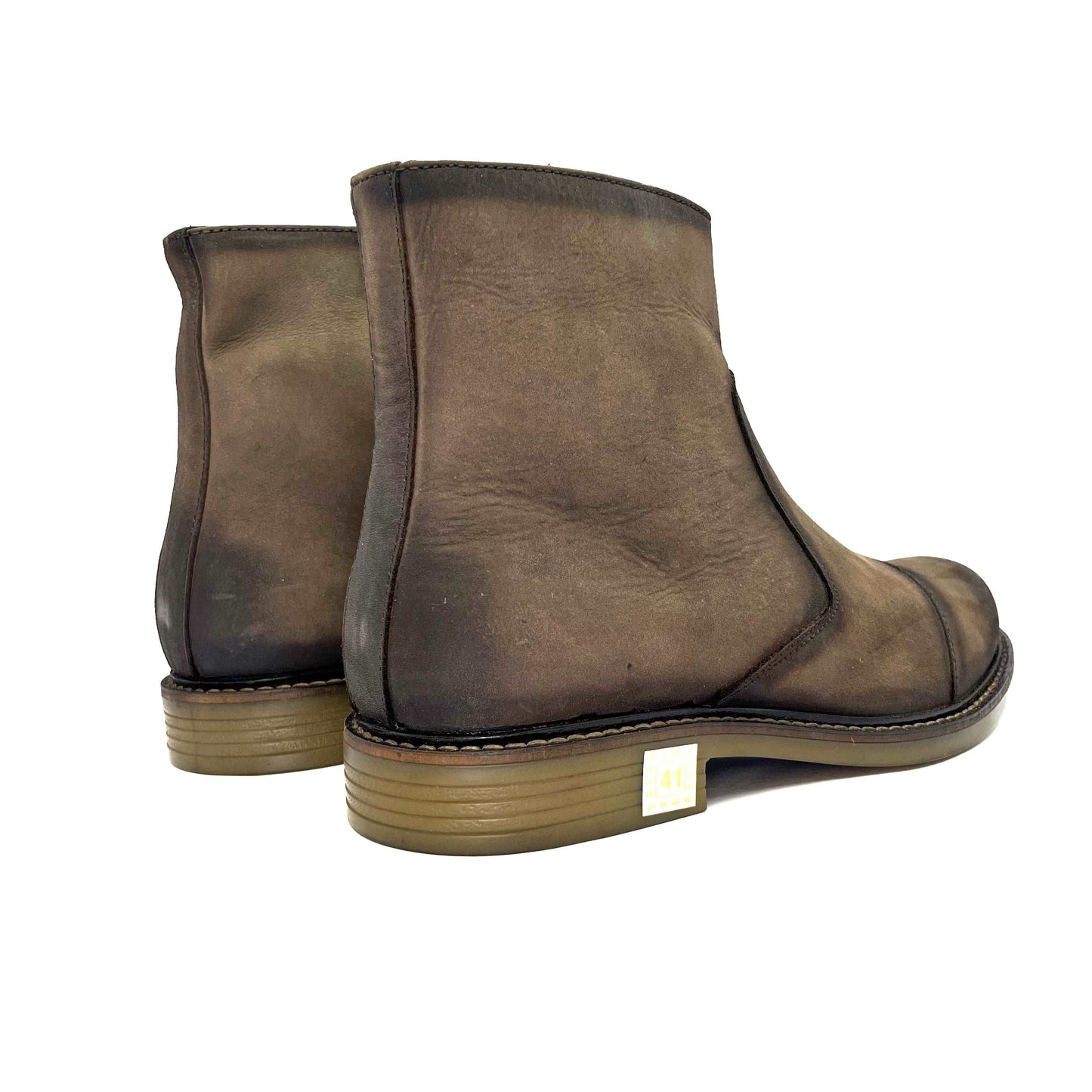 Original Chelsea high-end Slip-on Boots Genuine Nubuck leather for Men (Desert Brown)
