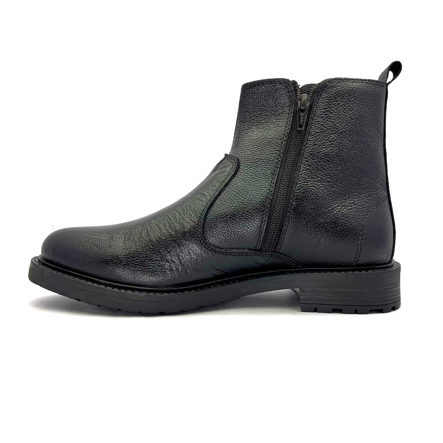 Men's MARSHAL Classic Full Leather Chelsea Boots with Chain (2866)