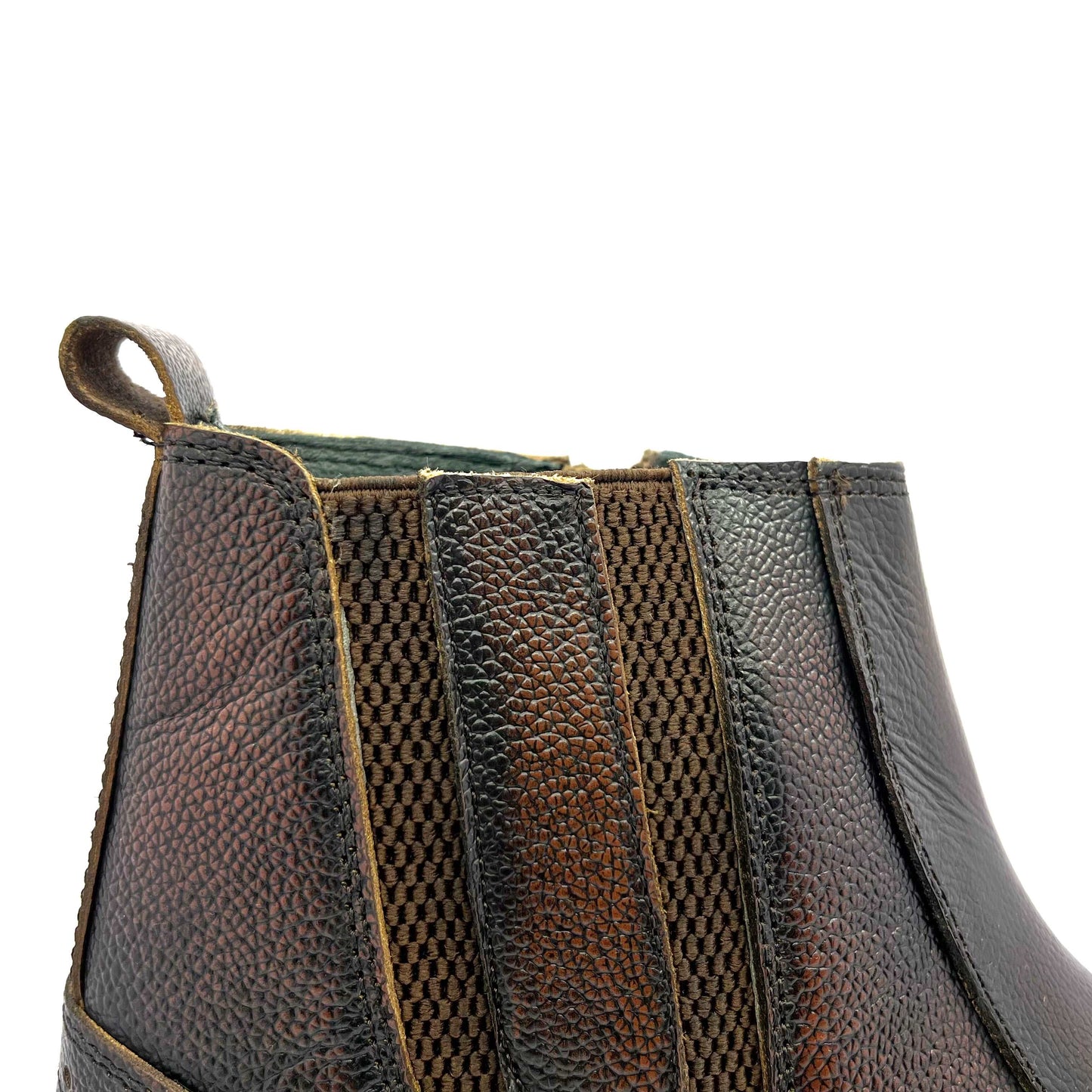 Men's MARSHAL Classic Full Leather Chelsea Boots with Chain (2866)