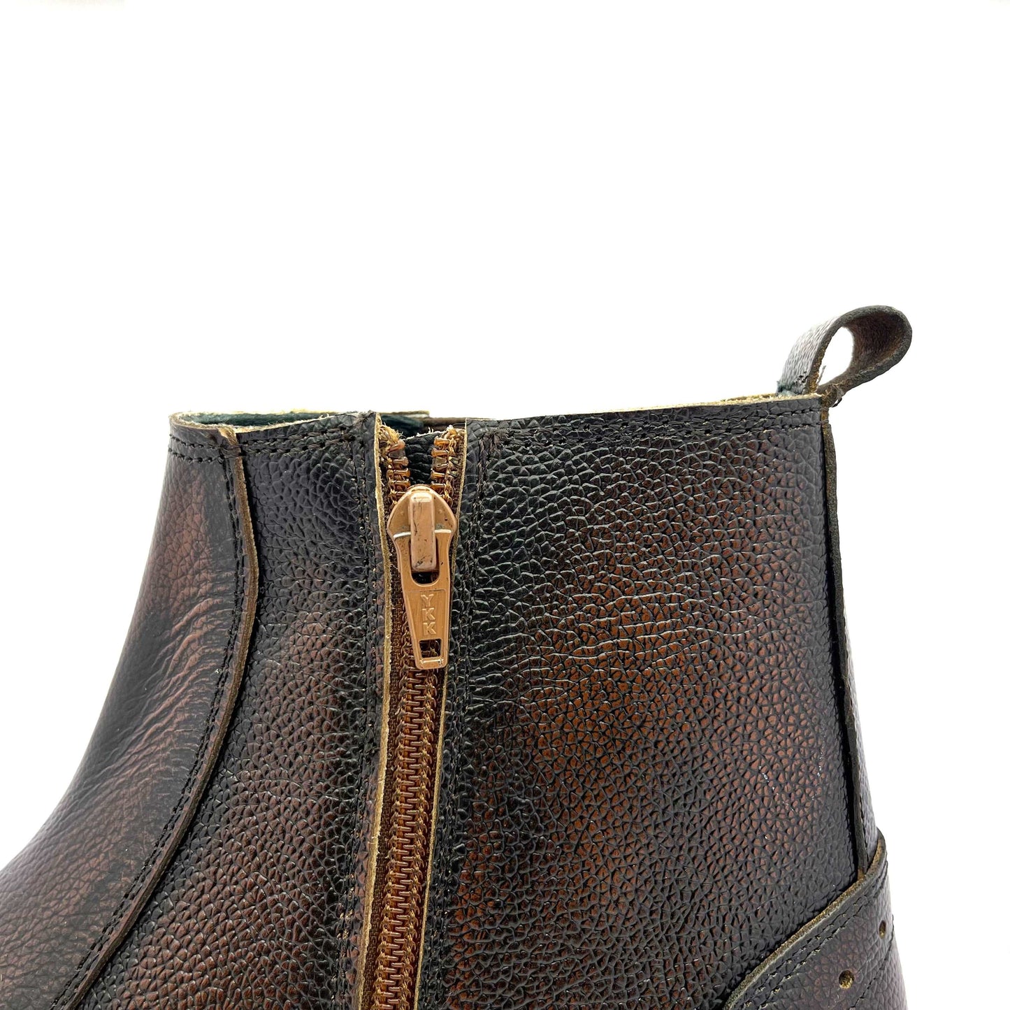Mens MARSHAL Classic Full Grain Leather Chelsea Boot with Chain (2867)