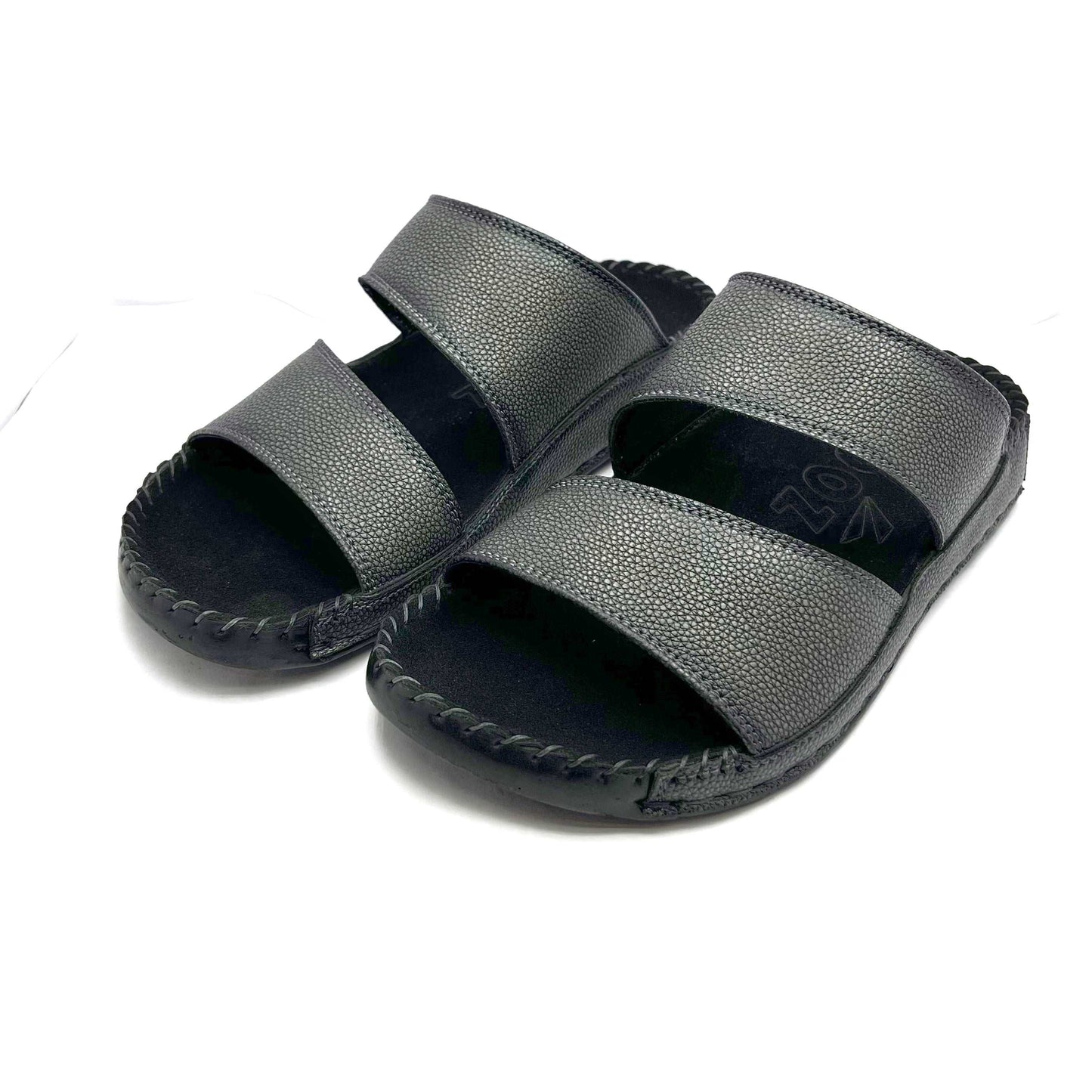Double Strap Slippers for Men (Grey)