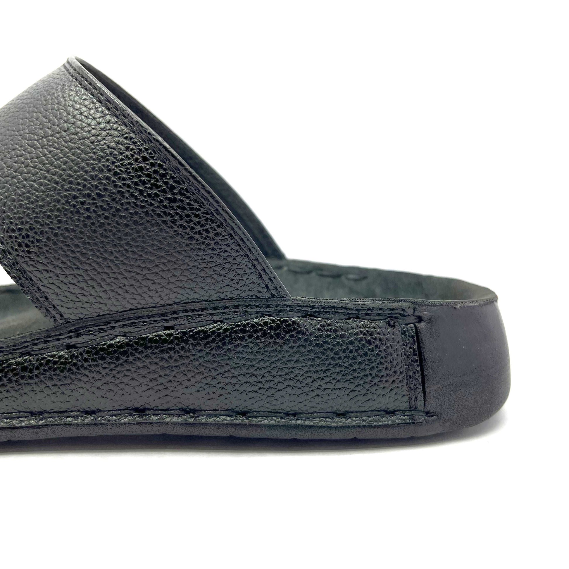 Double Strap Slippers for Men (Black)