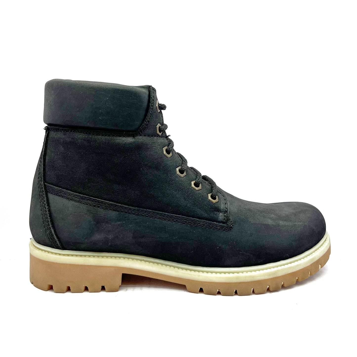 leather boots for men with laces and rugged look
