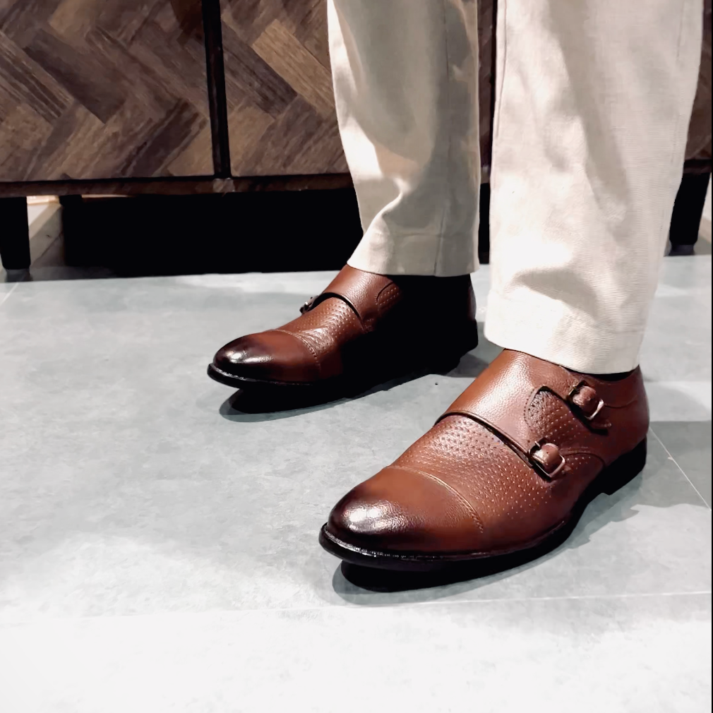 Monk Loafers for Men (Brown)