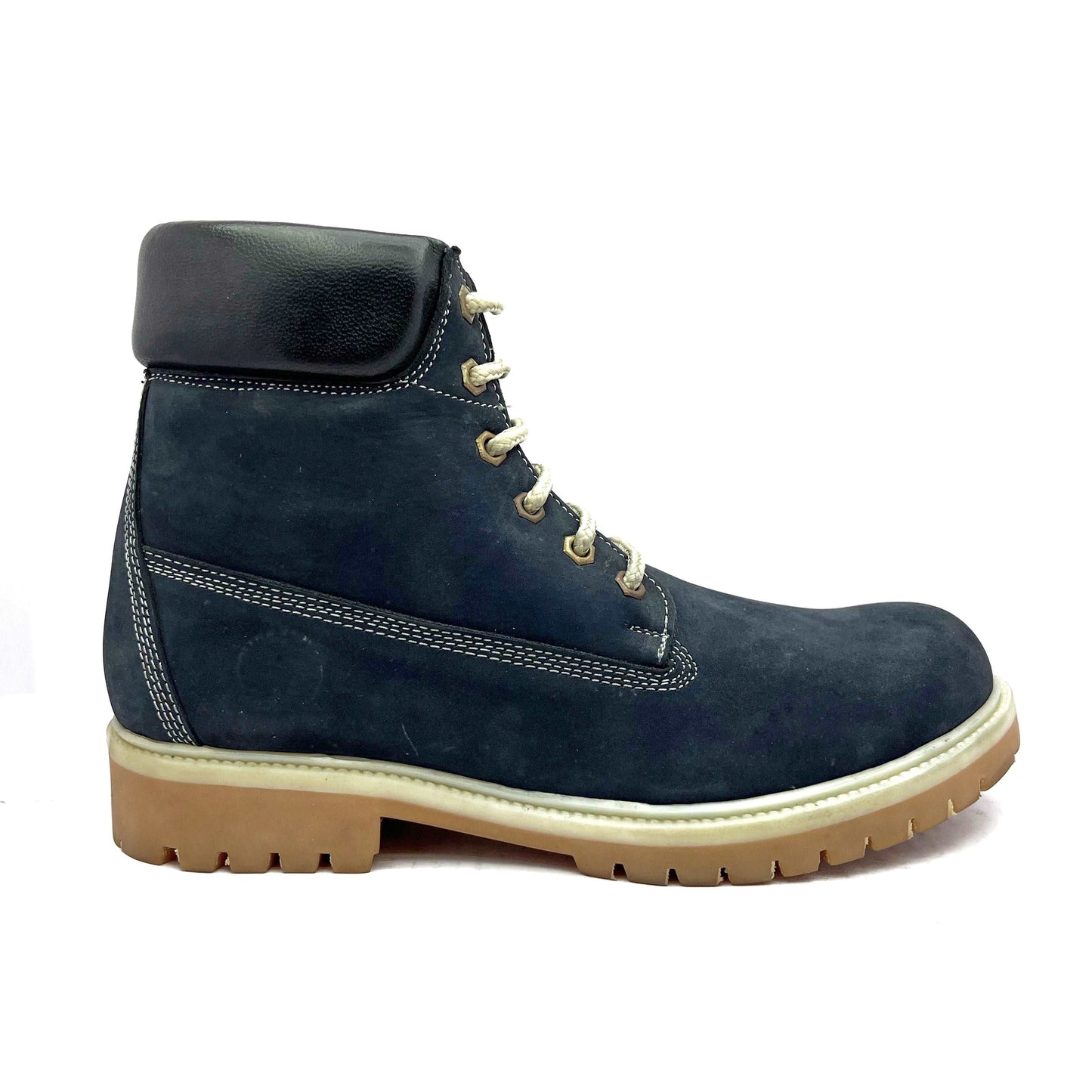 leather boots for men with laces and rugged look