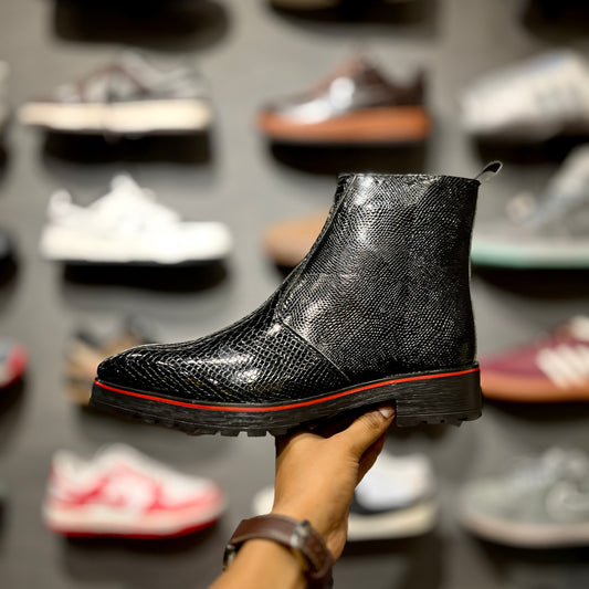 ZA Patent Croco Chunky Chelsea | Square