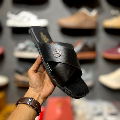 HERME Slippers | X | Black