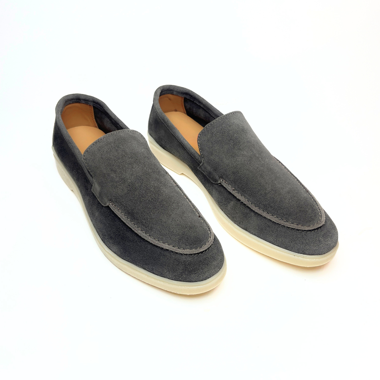 Old Money Suede Leather Loafers (Brown)