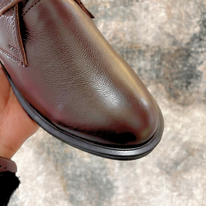 Brown Leather Chukka Boots for Men