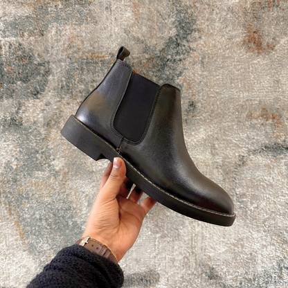 The OG Elastic Chelsea Boots with Stitching (Black)