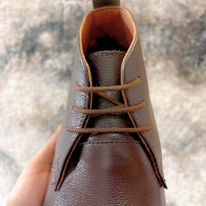 Brown Leather Chukka Boots for Men