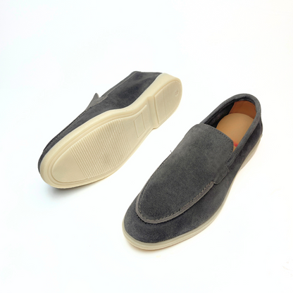 Old Money Suede Leather Loafers (Brown)