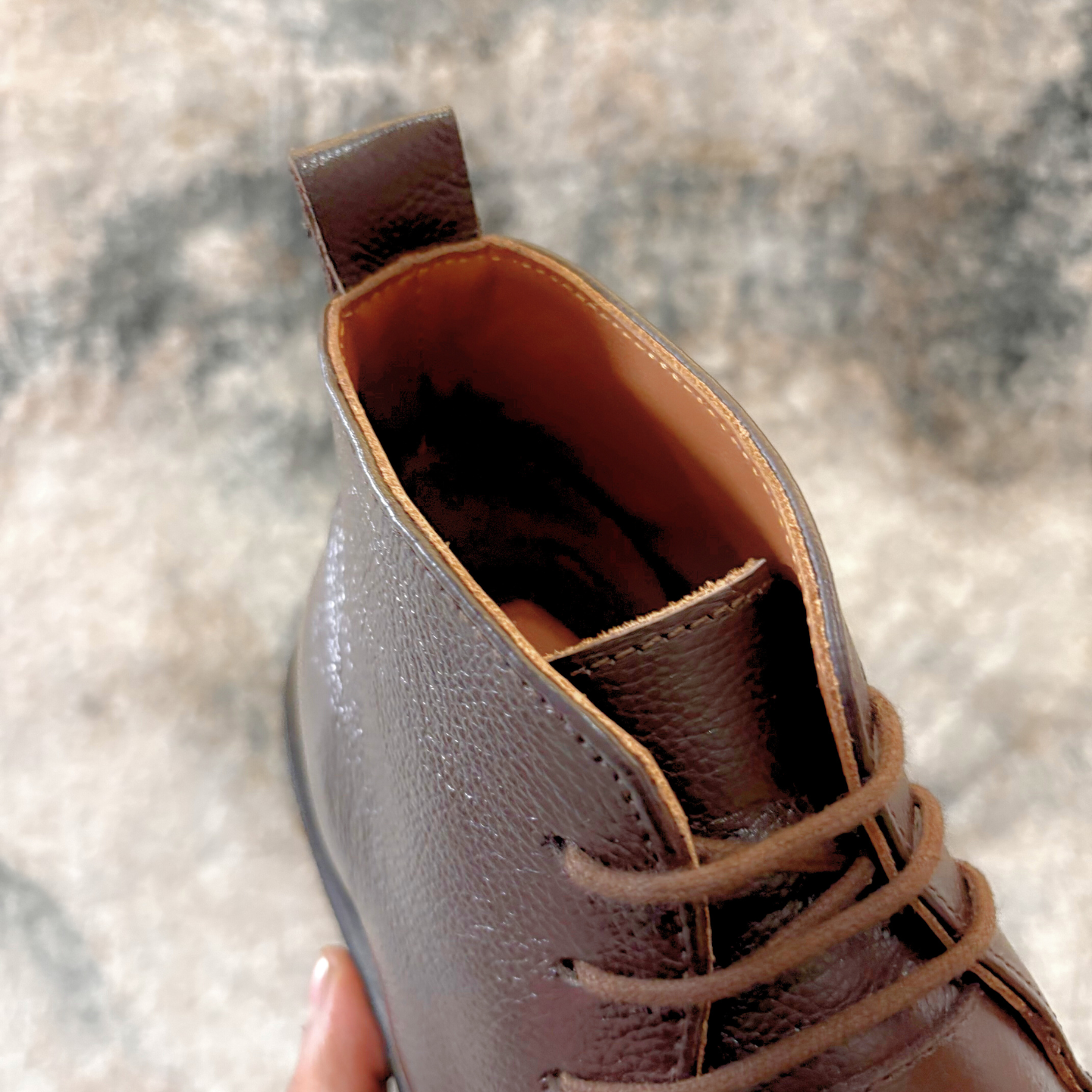 Brown Leather Chukka Boots for Men