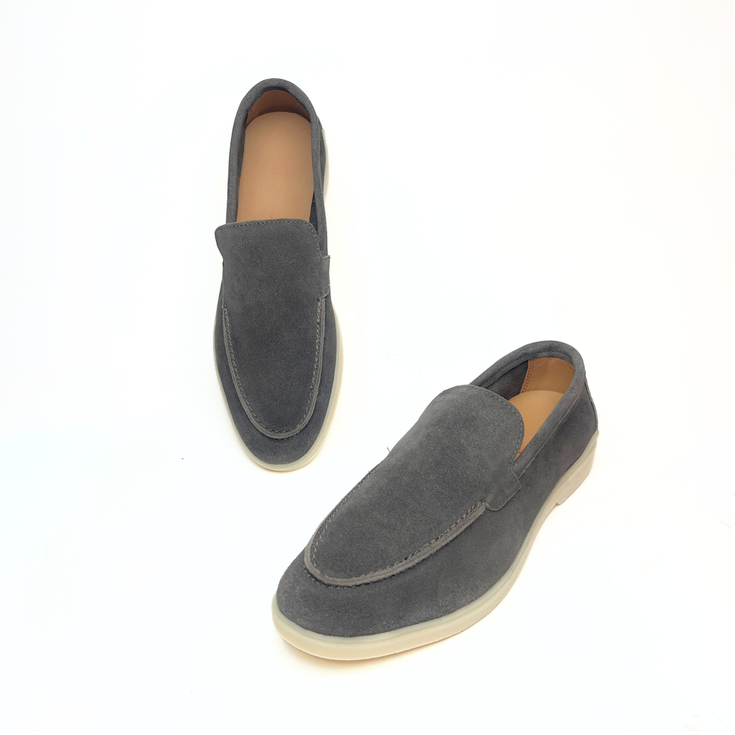Old Money Suede Leather Loafers (Brown)