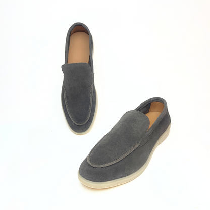 Old Money Suede Leather Loafers (Brown)