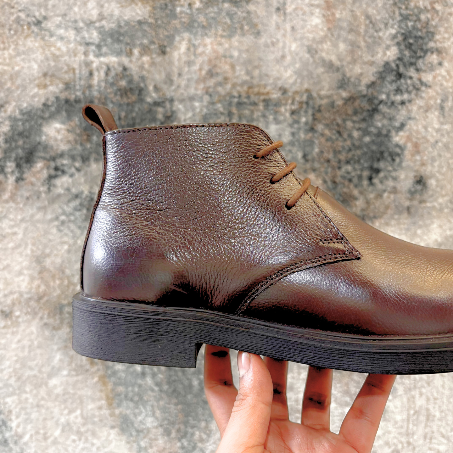 Brown Leather Chukka Boots for Men