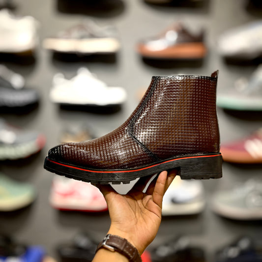 ZA Patent Croco Chunky Chelsea | Square