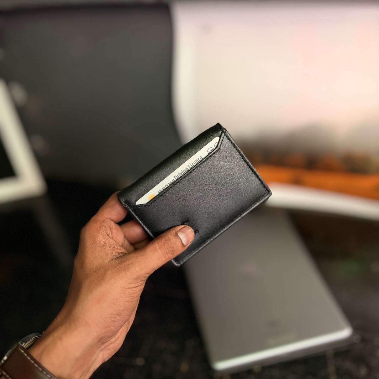 Card Wallet | Genuine Leather | Slim Design | Black