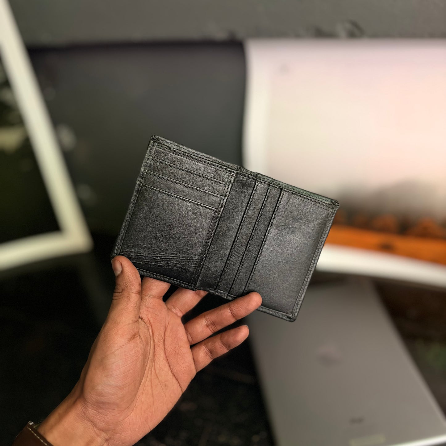 Card Wallet | Genuine Leather | Slim Design | Black