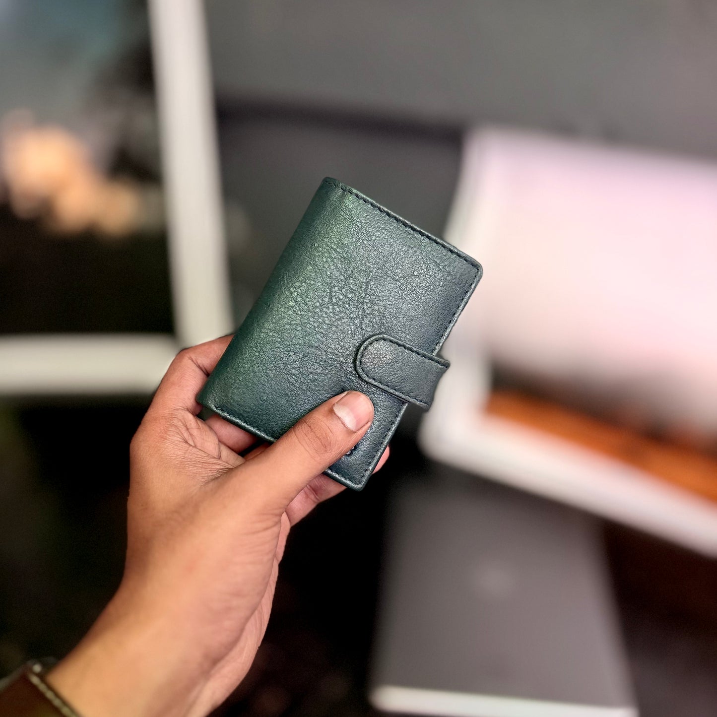 Card Wallet | Genuine Leather | Slim Design | Blue