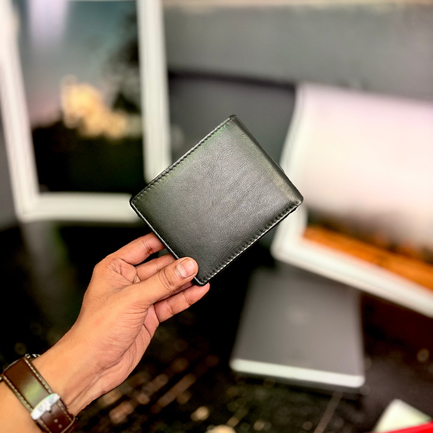 Card Wallet | Genuine Leather | Slim Design | BLACK