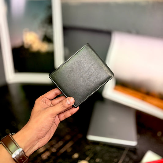 Card Wallet | Genuine Leather | Slim Design | BLACK