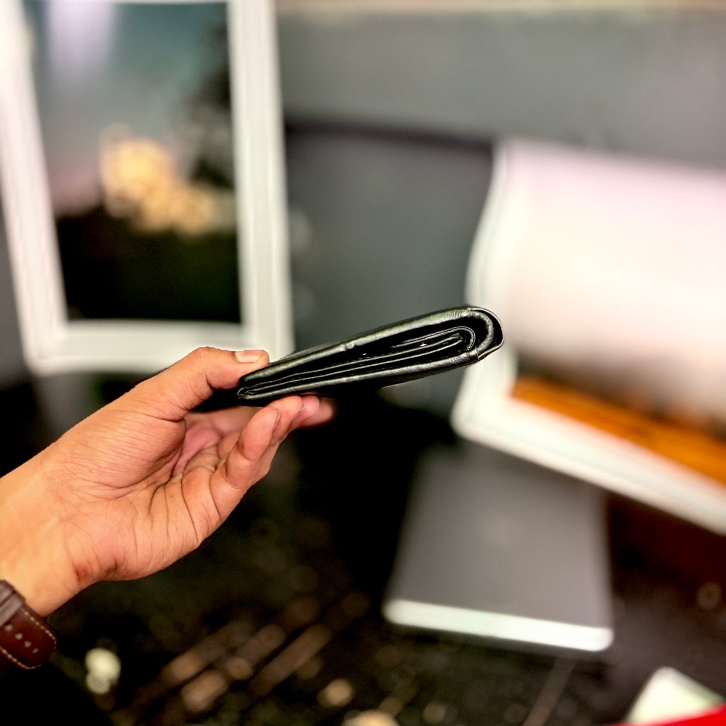 Card Wallet | Genuine Leather | Slim Design | BLACK