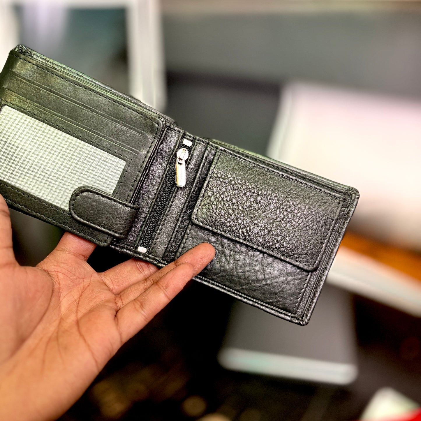 Card Wallet | Genuine Leather | Slim Design | BLACK