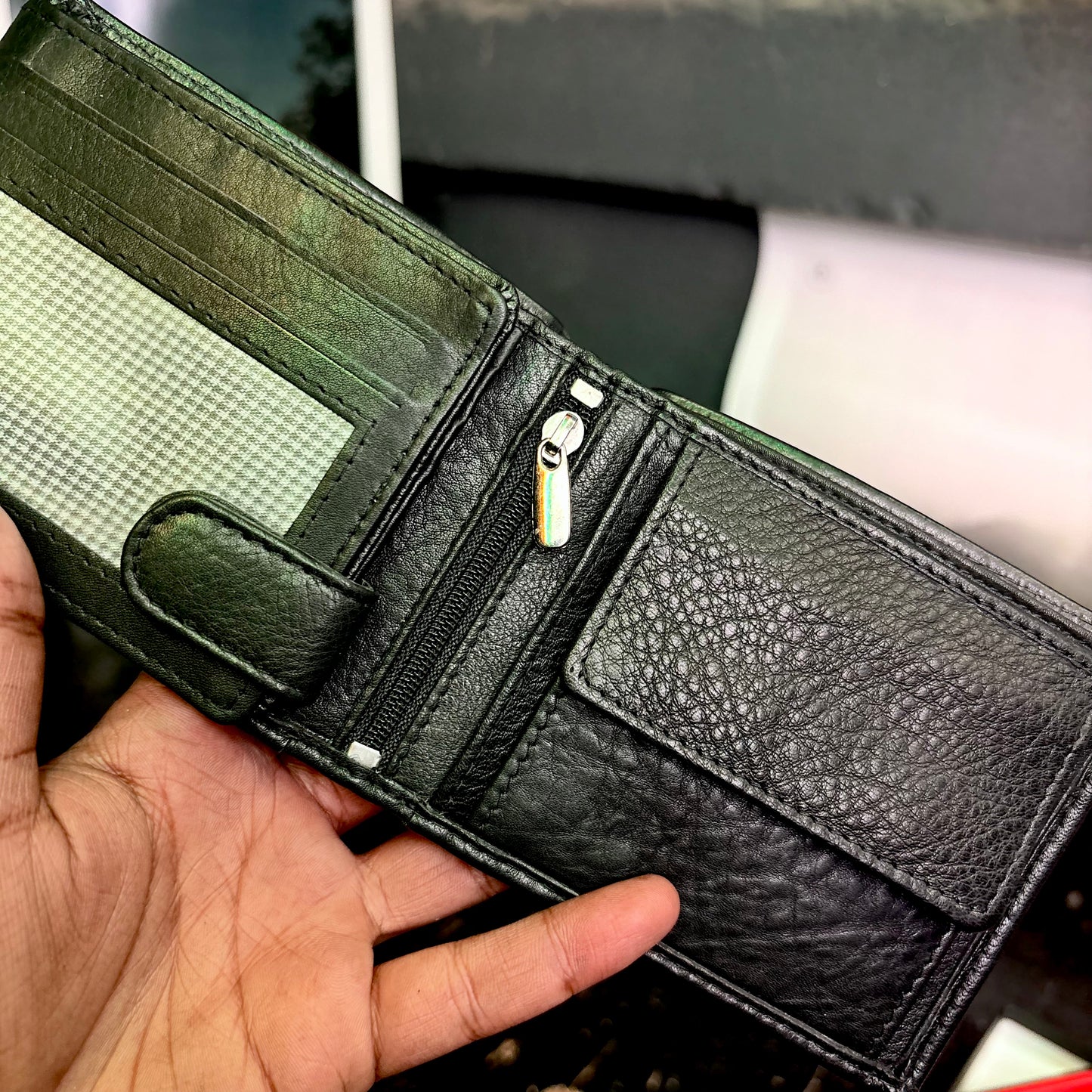 Card Wallet | Genuine Leather | Slim Design | BLACK