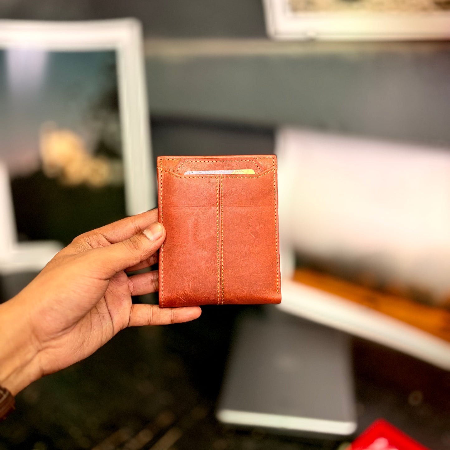 Card Wallet | Genuine Leather | Slim Design | Tan